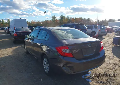 2012 Honda Civic Lx z USA, uszkodzony, nr VIN 2HGFB2F56CH545821